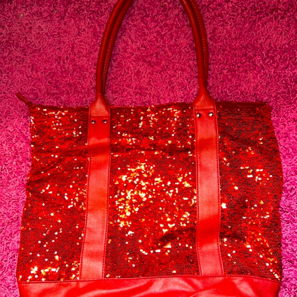 Red Sequin Purse